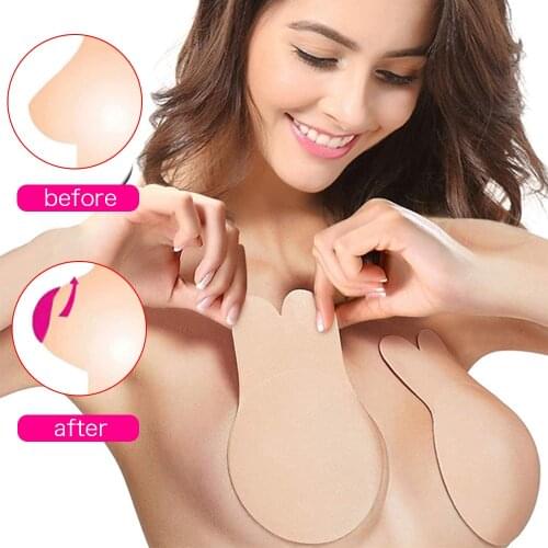 Sticky Bras For Women Invisible Strapless Bra Push Up Bralette Self Adhesive Silicone Bra Nipple Cover Wire Free Brassiere BH