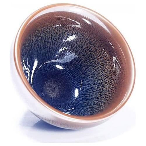 Jianzhan Tea Cup Chinese Style Tien Mok Chawan Bowl Black Porcelain Famous Cups Since Song Dynasty National Gift in 2017 BRICS