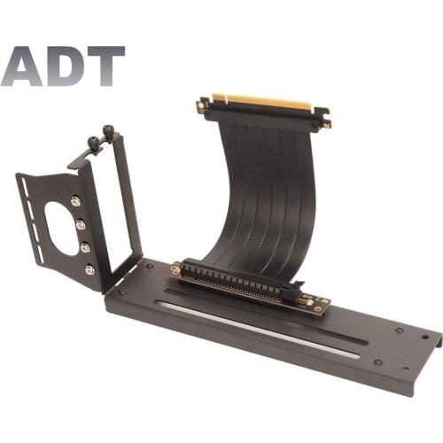 Longer PCIe 3.0 Riser High Speed PC Graphics Cards PCI Express Cable Extensor 16x Gpu Riser Cable with Vertical Kit ATX Chassis