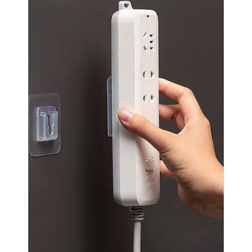 Double-Sided Adhesive Wall Hooks Hanger Strong Transparent Hooks Suction Cup Sucker Wall Storage Holder For Kitchen Bathroo