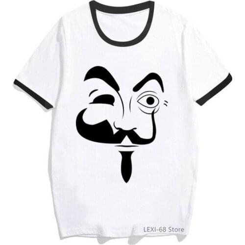 T-shirts Fashion House of Paper Tshirt Fashion Top Tees Female New Money Heist Harajuku T Shirts Women La Casa De Papel Hip Hop