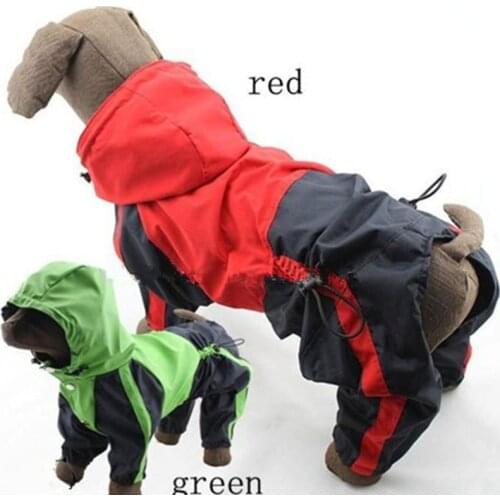Hot selling pet Dog Raincoat with hat small dog clothes puppy dog jumpsuit clothing pet clothes waterproof pet products hooded