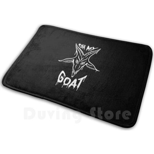Oh My Goat Carpet Mat Rug Cushion Soft Non - Slip Antichrist Demon Goat Baphomet Devil Lucifer Evil Satanic Sigil Star