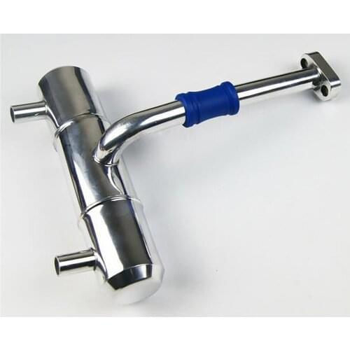 Metal Twin Tuned Exhaust Pipe for HPI 5B 5T 5SC KM Rovan Buggy RC Truck Parts Accessories