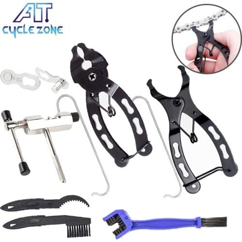 Mini Bike Chain Quick Link Tool with Hook MTB Road Cycling Chain Clamp Quick Removal Install Plier Magic Buckle Bicycle Tool Kit