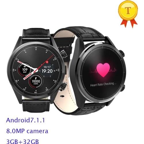 1.39inch Android 7.1 MTK6739 Quad Core 1.3GHz 3GB RAM 32GB ROM 8.0MP Camera 4G Smart watch Men Women Smart Watch Phone for ios