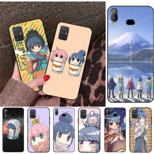 YJZFDYRM Rin Shima Yuru Camp Anime Soft Phone Cover For Samsung Galaxy A01 A11 A31 A81 A10 A20 A30 A40 A50 A70 A80 A71 A91 A51