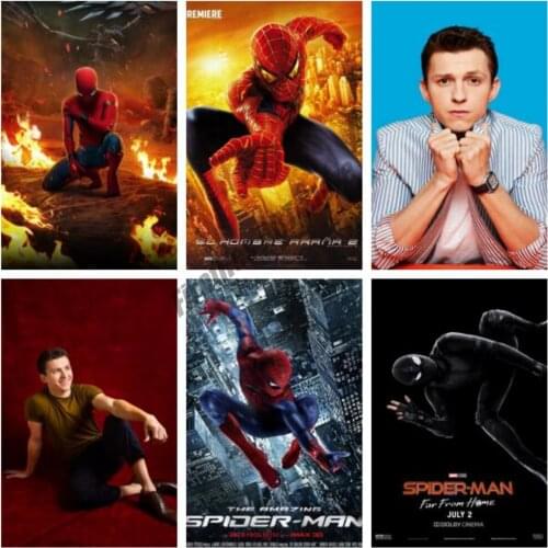 5D DIY Diamond Painting Spiderman Marvel Superhero Full Square/Round Embroidery Cross Stitch Kits Mosaic Home Decoration Gift