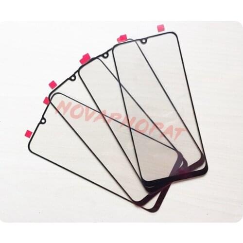 Novaphopat 20Pcs/Lot A505 Front Glass Panel For Samsung A50 Outer Glass Lens Screen Replacement(Not Touch Sensor )