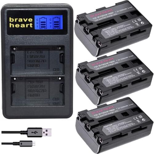 NP-FM50 NP FM50 FM55H Batteries Pack For Sony NP-FM51 NP-FM30 NP-FM55H DCR-PC101 free shipping