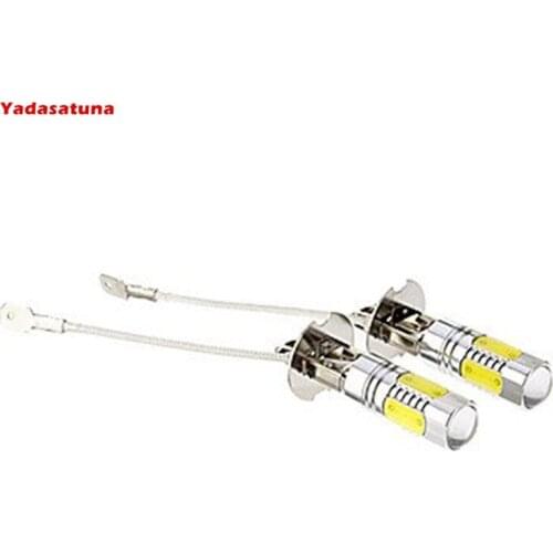 Par De Lampada H3 Super Led Farol De Milha Super Branco 7,5w