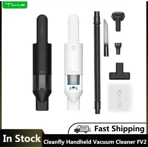Cleanfly Handheld Vacuum Cleaner FV2 for Car Home Portable Wireless Dust Catcher 16800PA Strong Cyclone Suction
