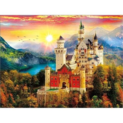 Needlework for embroidery DIY French DMC High Quality - Counted Cross Stitch Kits 14 ct Oil painting - Castle Dream