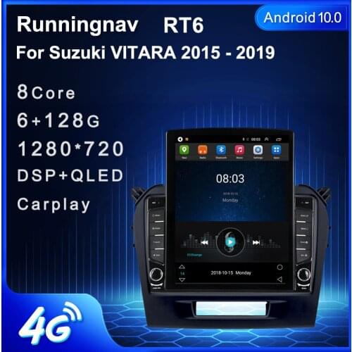 Runningnav For Suzuki VITARA 2015 2016 2017 2018 2019 Tesla Type Android Car Radio Multimedia Video Player Navigation GPS