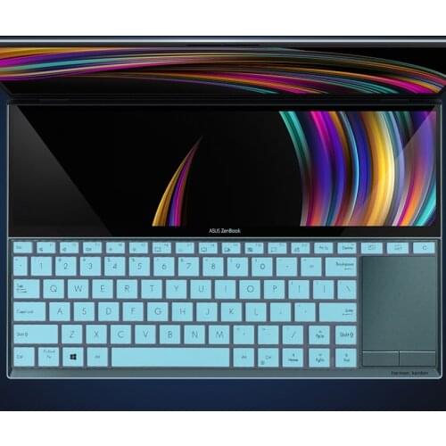Silicone Keyboard Cover skin Protector for 14'' Asus ZenBook Duo UX481FL UX481F ux481fn UX481 FL FN laptop UX4000F 2020