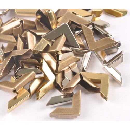 Mixed Right-angle Book Corner Protector For Menus Folders Photo Diy Metal Corners Albums Decor Craft 50Pcs 16x16x3mm c2205