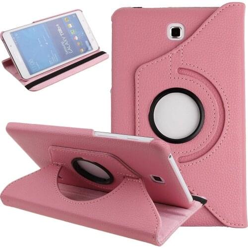 360 Degrees Rotating PU Leather Smart Case Cover for Samsung Galaxy Tab 4 7.0 Inch(SM-T230 SM-T231 T235 ) Tablet Protective Case