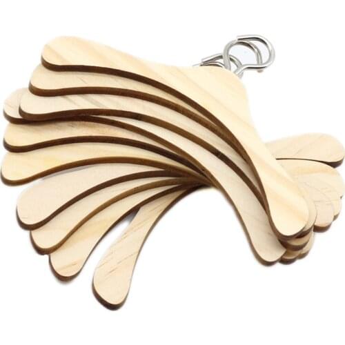 10 Pcs/Lot Mini Doll Wood Clothes Hanger Fit BJD Dolls & Other Dolls Accessories Kids Girls Toys Gifts