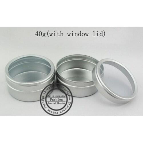 100pcs 40G Aluminium Empty Nail Art Cream Cosmetic Lip Balm Lip Gloss Lipstick Containers Bottles