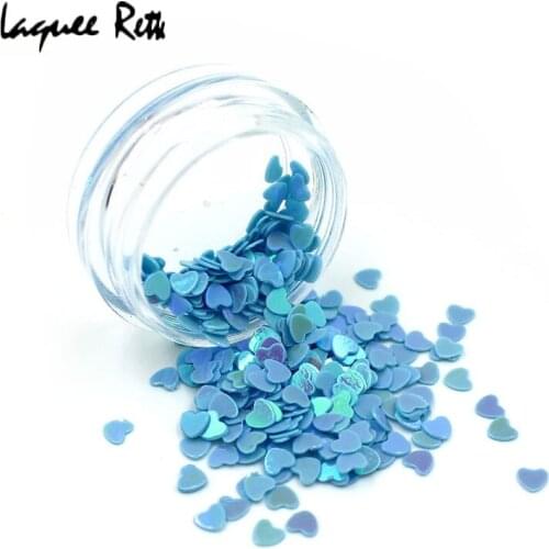 12 colors/set Heart-shaped Nail Glitter Nail Art Decoration Manicure For 3D Design UV Gel Nail Tool Free Shipping