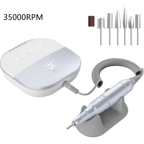 2021 New Arrival 30W Electric Nail Drill 35000RPM High Speed Nail Drill Machine Electric Nail Manicure Pedicure Machine Tool Set