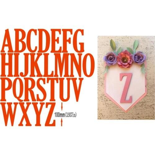 26 Alphabet Letters Metal Cutting Dies Stencil Scrapbooking DIY Album Stamp Paper Card Embossing Decor Craft