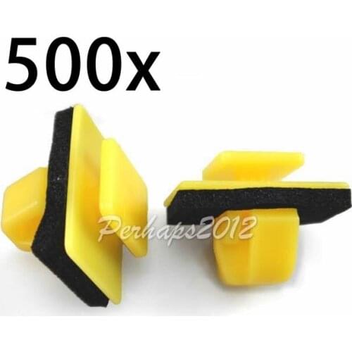 500 pcs Nylon Rocker Moulding Clip W/ Sealer Retainer A21064 87758-35000 8775835000 for Accent for SantaFe for Tiburon