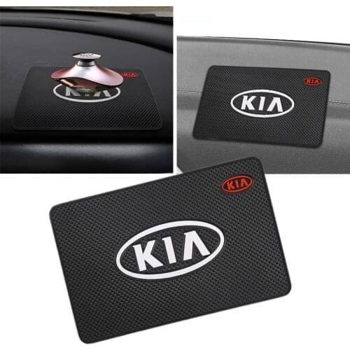 PVC Car Dashboard Mobile Phone Mat Auto Non-Slip Sticky Pad For KIA Ceed Sportage Rio Sorento Stinger Picanto Cerato Soul Optima