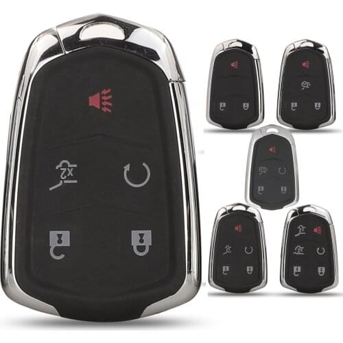 Kutery Smart Remote Control Car Key Shell Case 3/4/5/6 Buttons For Cadillac SRX CTS ATS XTS Escalade ESV