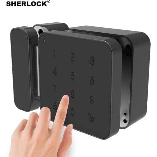 Sherlock Password Door Lock Keyless Digital Electric Smart Lock Bluetooth APP Phone Control G1 Locking For Office Glass Door Etc