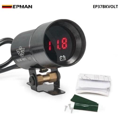 37mm-Compact Micro Digital Smoked Lens Volt Battery Gauge Black,Purple For BMW 5 Series E39 525i 28i 530i M EP37BKVOLT