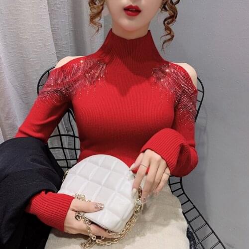 Женские пуловеры с открытыми плечами Dingaozlz China At AliExpress