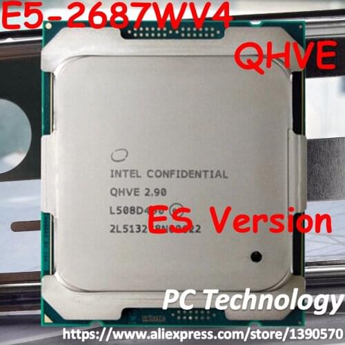 E5-2687WV4 Original Intel Xeon ES Version E5 2687WV4 2.90GHz 12-Core 30MB SmartCache E5 2687W V4 LGA2011-3 160W 1 year warranty