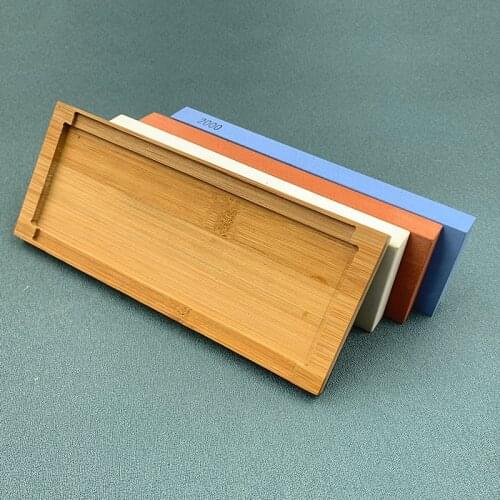 Fixed sharpening knife chef kitchen durable non-slip base rectangular household bamboo knife holder sharpening stone whetstone