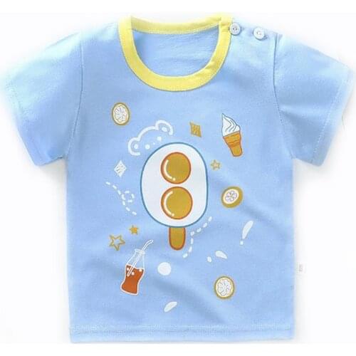 Baby Boy Dinosaur T-shirt Spring Kids Clothes Casual Cartoon Toddler Girl Clothing Basic Tops Tees shirt Short Sleeve T-shirt