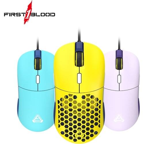 F15 RGB Honeycomb Gaming Mouse Ergonomic Design Programmable Buttons 16000DPI Wired Lightweight Mice for Game