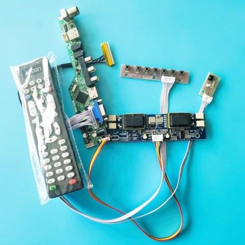 4CCFL kit for M216H1/M236H1/M270H1/MT215DW01/MT230DW01 LCD monitor controller board 30 Pin LVDS VGA AV USB 1920*1080 matrix