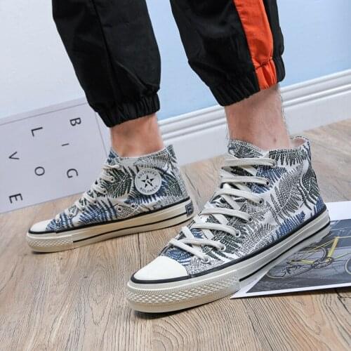 High Top Men Casual Canvas Shoes Male Athletic Sneakers Drop Shipping Factory Outlet Fashion Sneakers Man Women Vulcanized Shoes