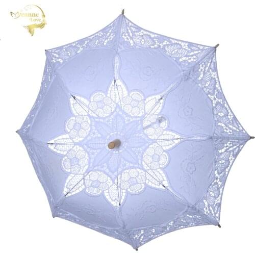 Lace Sunshade Handmade Wedding Umbrellas Retro Lace Umbrella Parasol For Sun For Wedding Photography Wedding Decor BU99036
