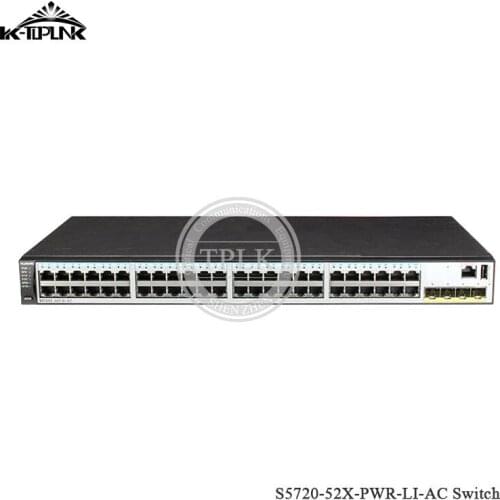 Hua wei S5720 series S5720-52X-PWR-LI-AC Switch Ethernet Standard Gigabit 48 Port Gigabit Ethernet Poe Switch,10/100/1000 ports