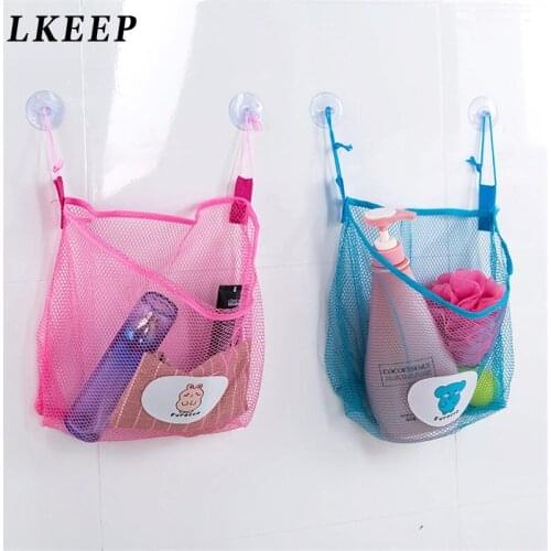 Multi-function Space Saving Hanging Mesh Bags Clothes Organizer For Bedroom Cosmetic Bag Bathing Storage