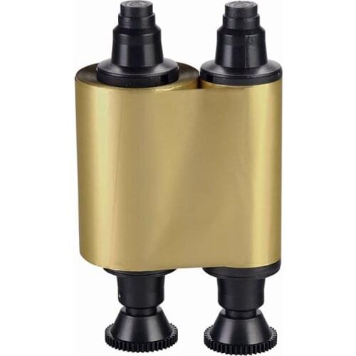 Evolis R2016 gold monochrome ribbon compatible 1000 Prints for Pebble Dualys printer