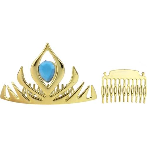 Princess Girls Hair Accessories Set Kids Party Cosplay Queen Magic Tiaras Crown Hair Clip for Girl Halloween Cosplay Party Gifts