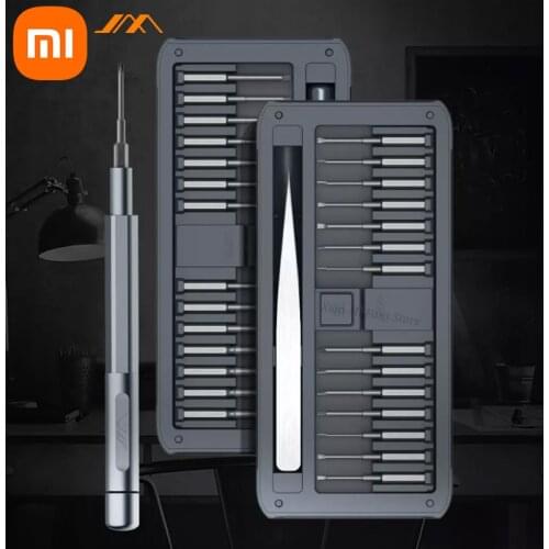 Xiaomi JIMI New 30 IN 1 Multi-purpose Precision Screwdriver Kit Repair Tool DIY Screw Driver Set Tweezers Aluminum Alloy Handle