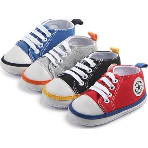 New Baby Canvas Shoes Prewalker Infants Boys Girls Sneaker
