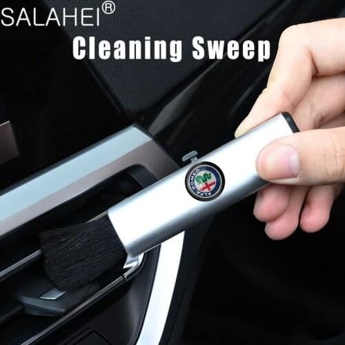 Car Air Conditioner Cleaning Detailing Plastic Handle Brush For Alfa Romeo 159 Giulietta 147 Mito Giulia 156 GT Auto Accessories