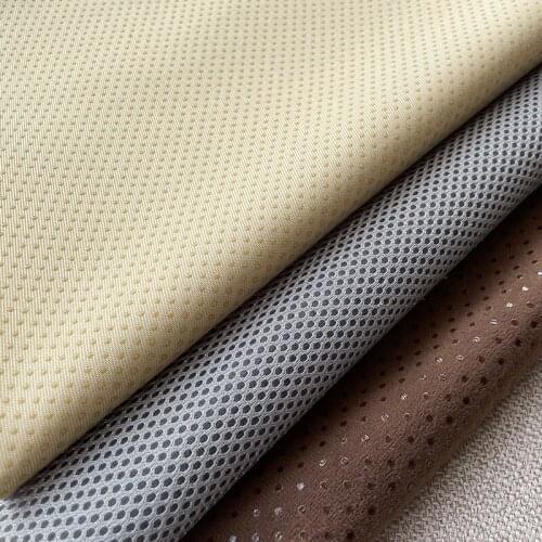 Width 59'' Solid Color Mica Grey Non Slip Fabric By The Yard For Mattress Sofa Cushion Material