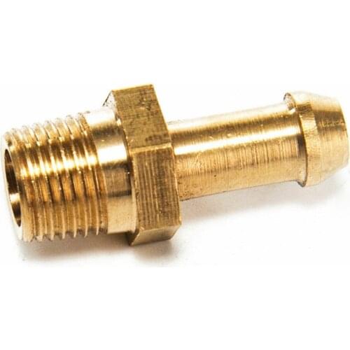 Brass Hex Hose Barb Fitting Boost for T2 T25 T28 T3 T34 Turbo 1/8 M