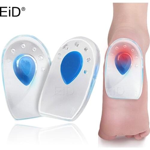 EiD Silicone Gel Heel Spur Pad Half Insoles for Foot Plantar Fasciitis Achilles Tendonitis Care Pain Relief Insole Inserts Pads