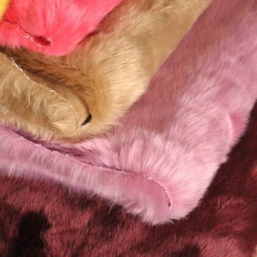 Imitation rabbit fur fabric thickened plush fabric for sewing DIY fur fabric for clothes home textile counter 1MX1.8M